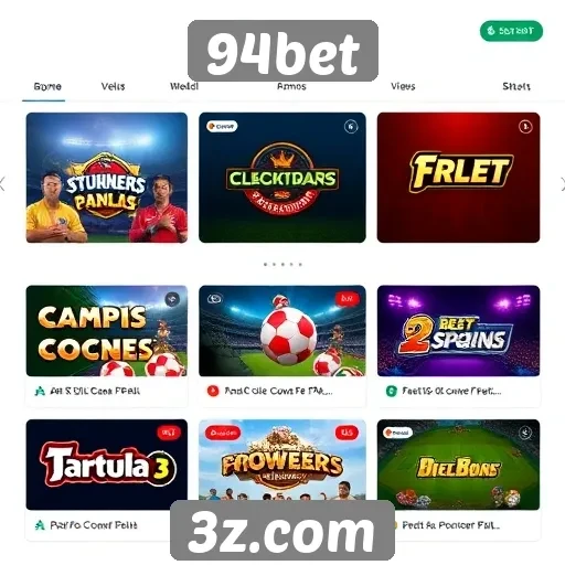 Análise dos jogos disponíveis no site 94bet